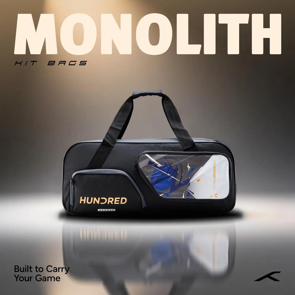 Hundred Monolith Duffle Kit Bag | Spacious Sports Bag with Large Compartment for Badminton and Tennis Rackets, Shoes & Gear | Seprate Shoe Compartment | Ideal for Sports, Gym & Travel DeviStore