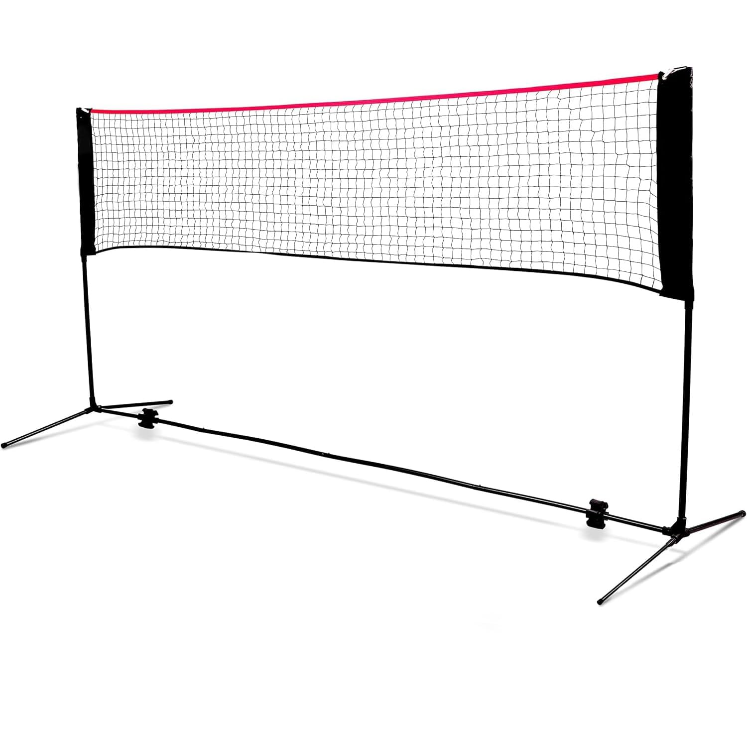 Hacer 5.1M Badminton Net with Foldable Stand Poles & Carry Bag for Outdoor Indoor Backyard School Beach Garden Volleyball and Tennis