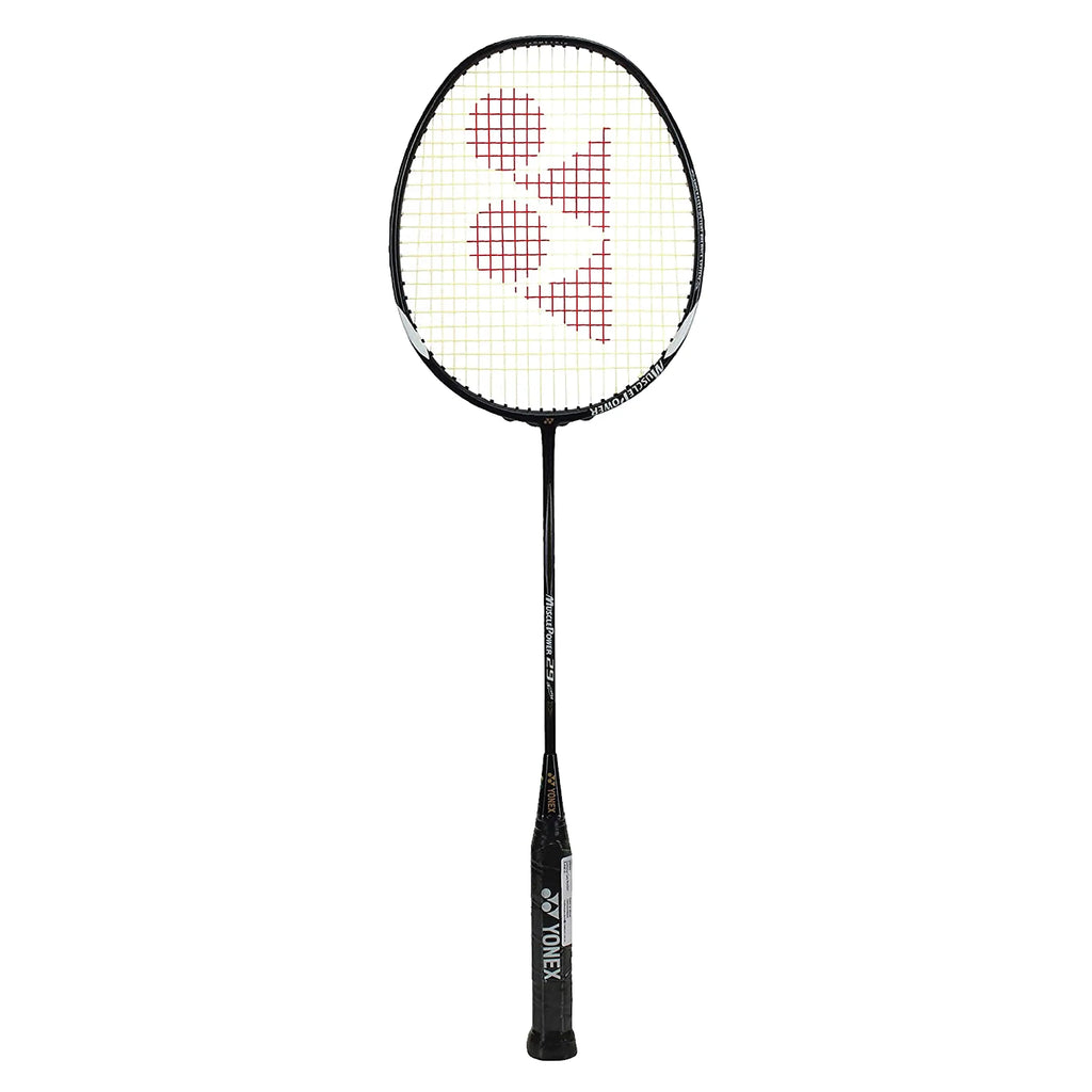YONEX Muscle Power 29 Carbon Graphite Strung Badminton Racquet ( Black/White , G4 , 85-92 grams , 24 pounds ) DeviStore