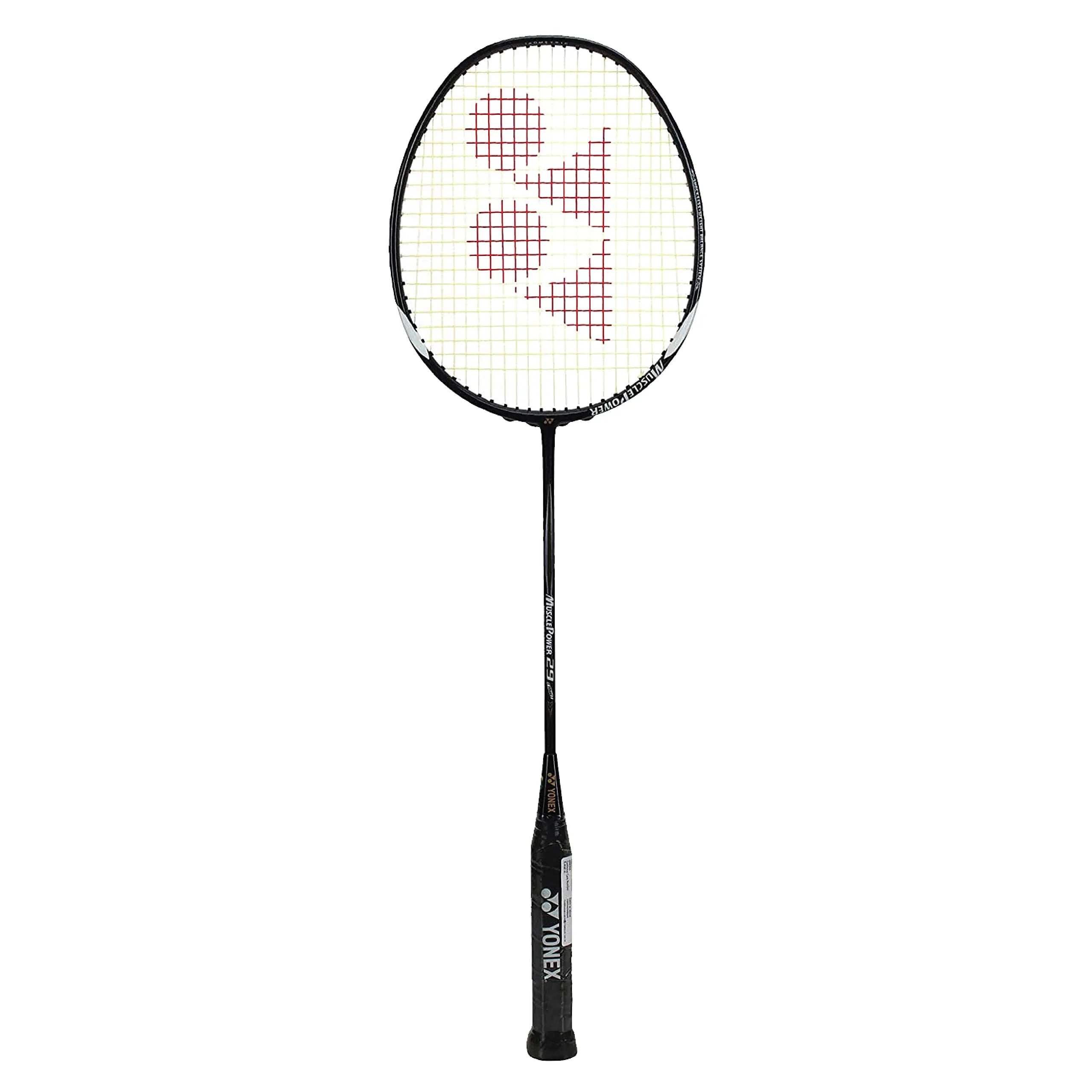 YONEX Muscle Power 29 Carbon Graphite Strung Badminton Racquet ( Black/White , G4 , 85-92 grams , 24 pounds ) DeviStore