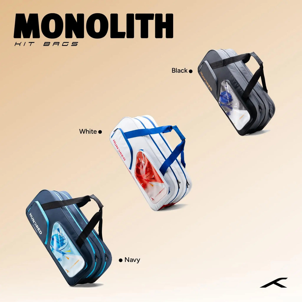 Hundred Monolith Duffle Kit Bag | Spacious Sports Bag with Large Compartment for Badminton and Tennis Rackets, Shoes & Gear | Seprate Shoe Compartment | Ideal for Sports, Gym & Travel DeviStore