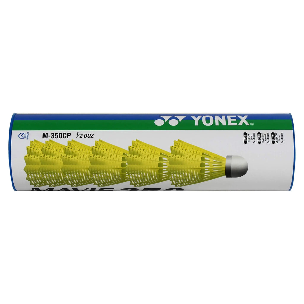 Yonex Mavis 350 Green Cap Nylon Shuttlecock (Yellow) DeviStore