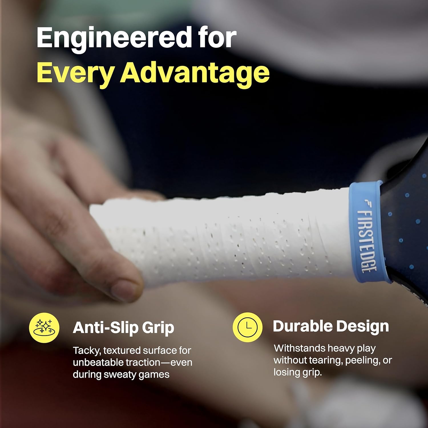 Zeroslip Universal Overgrips | Tennis Racket Grip | Suitable for Pickleball, Padel, Tennis, Badminton & Squash (Pack of 6)