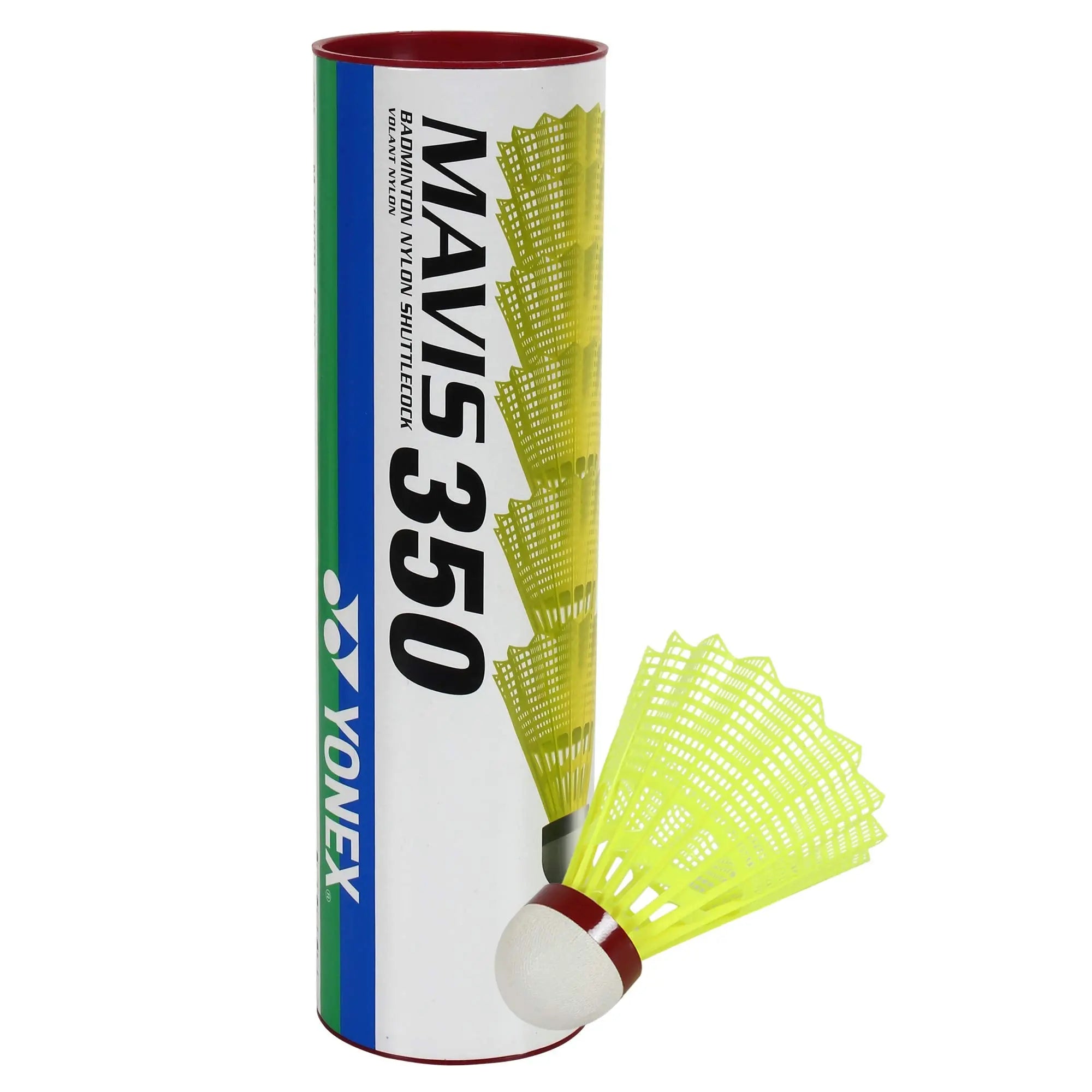 Yonex Mavis 350 Green Cap Nylon Shuttlecock (Yellow) DeviStore