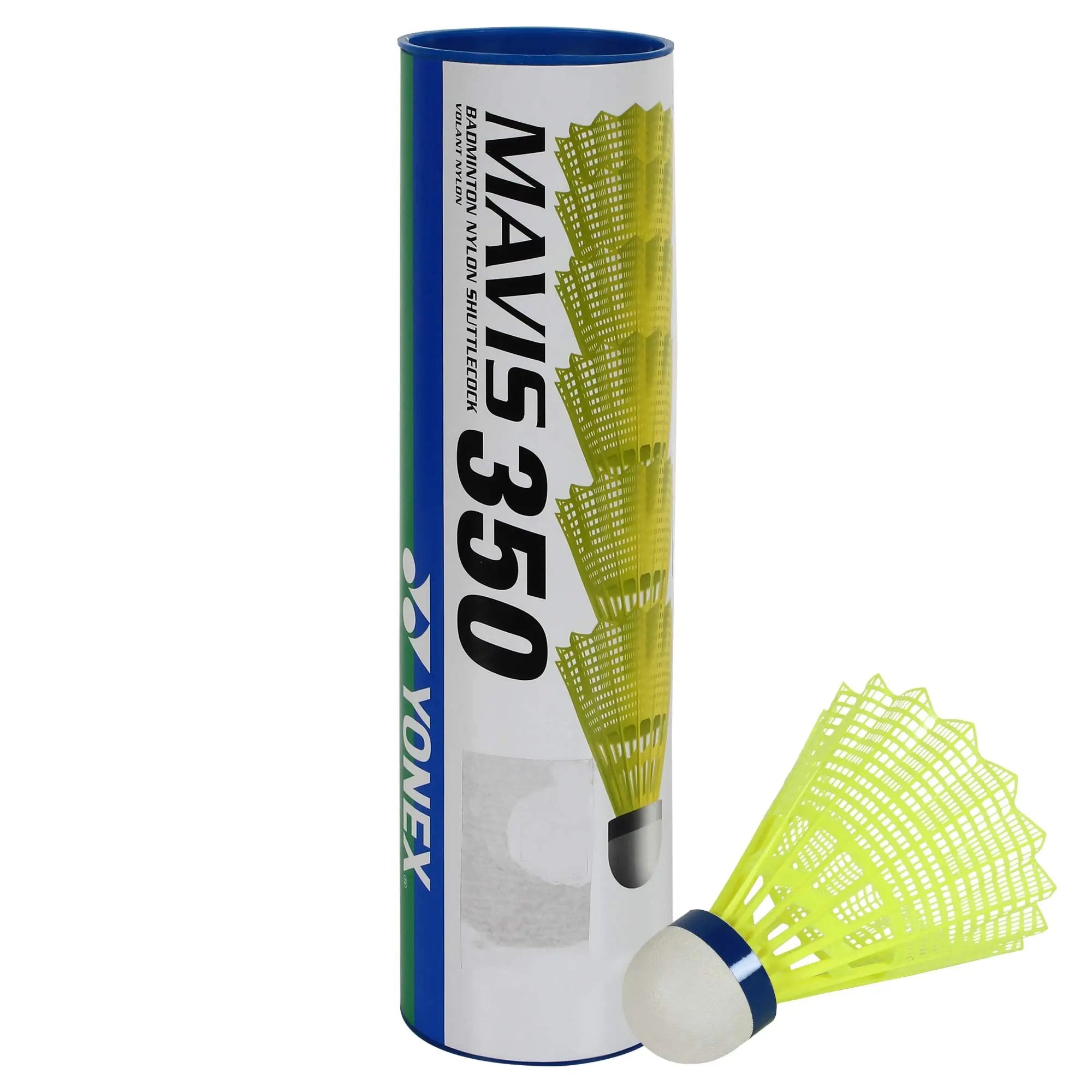 Yonex Mavis 350 Green Cap Nylon Shuttlecock (Yellow) DeviStore