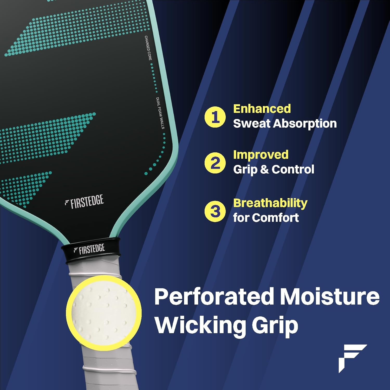 Zeroslip Universal Overgrips | Tennis Racket Grip | Suitable for Pickleball, Padel, Tennis, Badminton & Squash (Pack of 6)