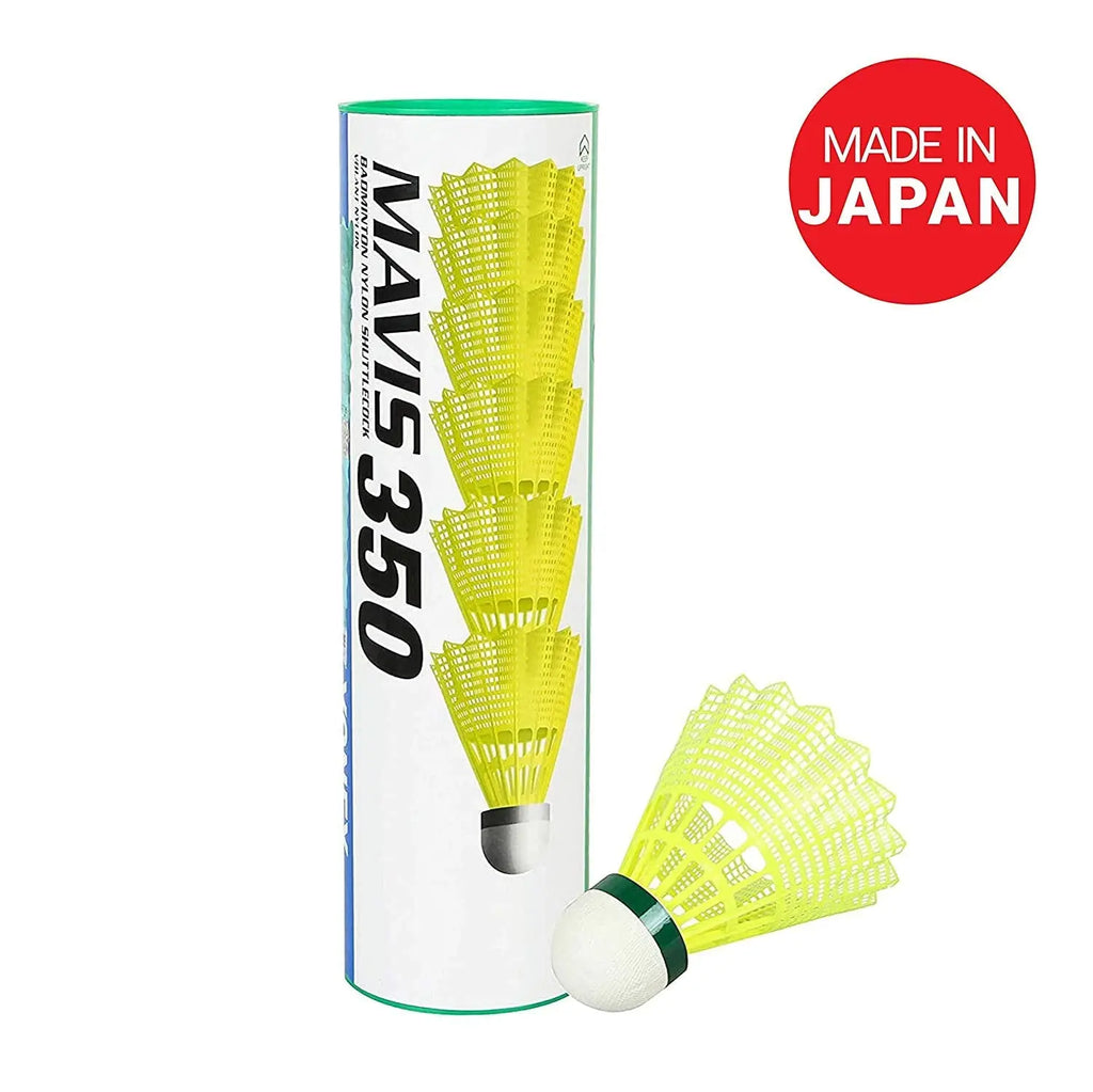 Yonex Mavis 350 Green Cap Nylon Shuttlecock (Yellow) DeviStore