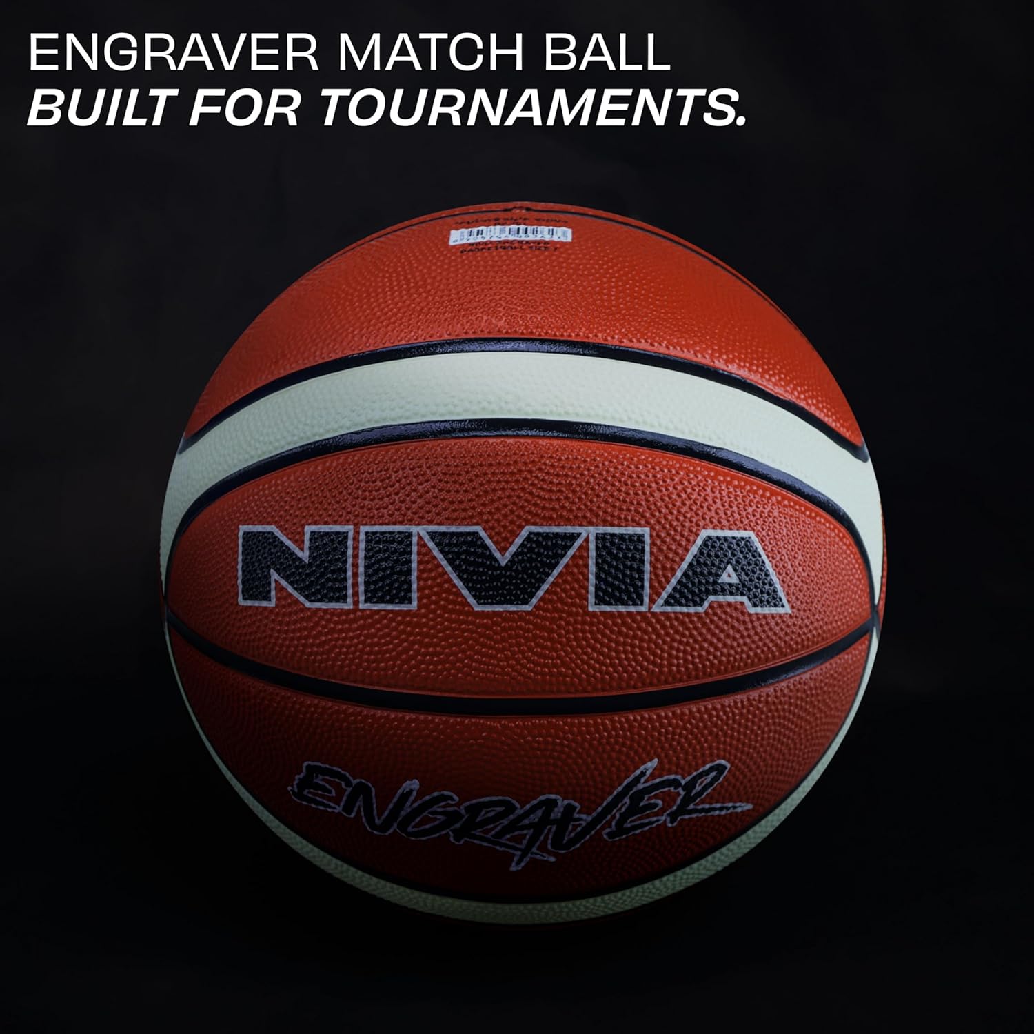 Nivia Engraver Basketball , Size : 7 , Material : Rubber , Color: Multicolor
