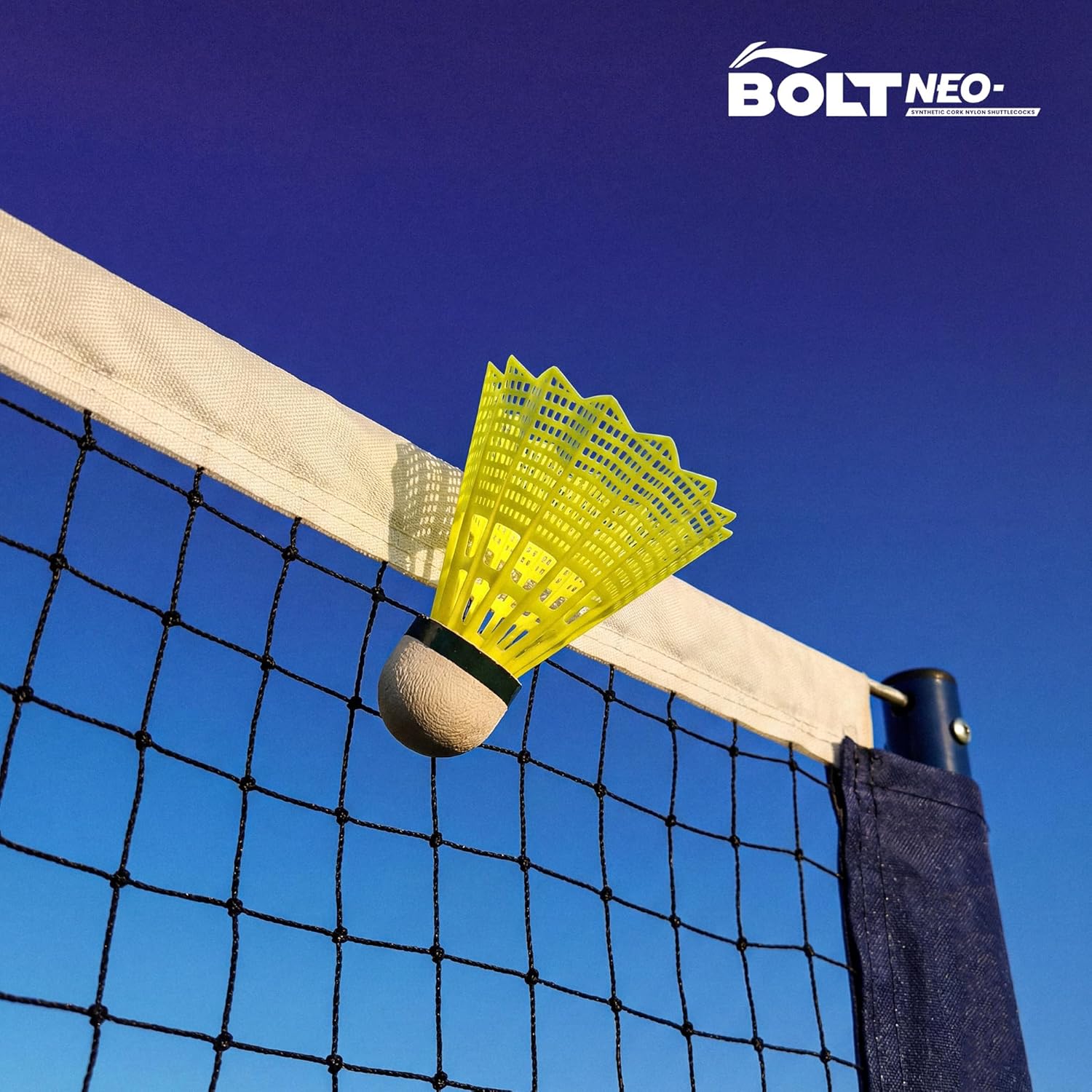 Li-Ning Bolt Neo (6 in 1) Nylon Badminton Shuttlecocks (Yellow)