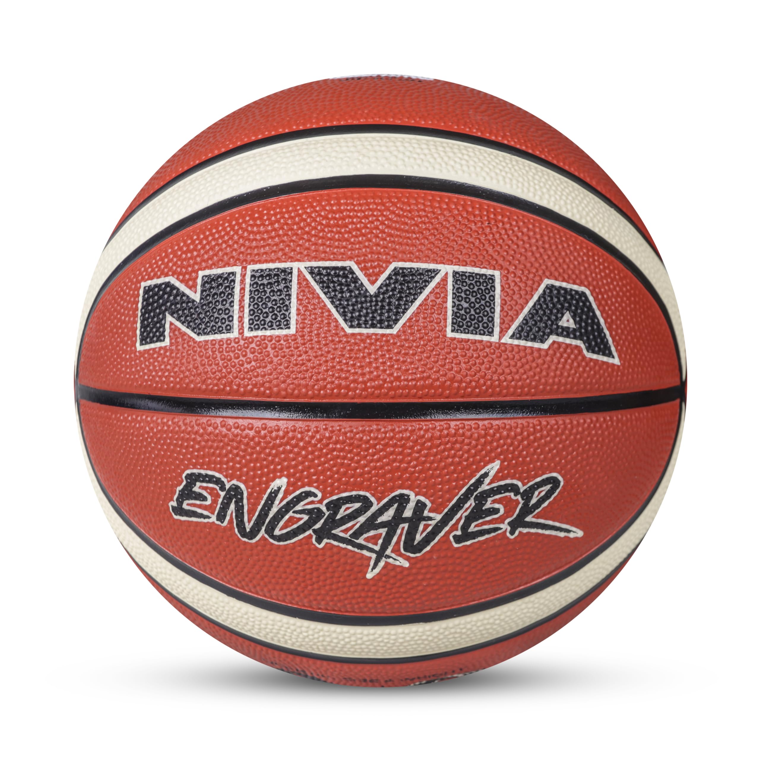 Nivia Engraver Basketball , Size : 7 , Material : Rubber , Color: Multicolor