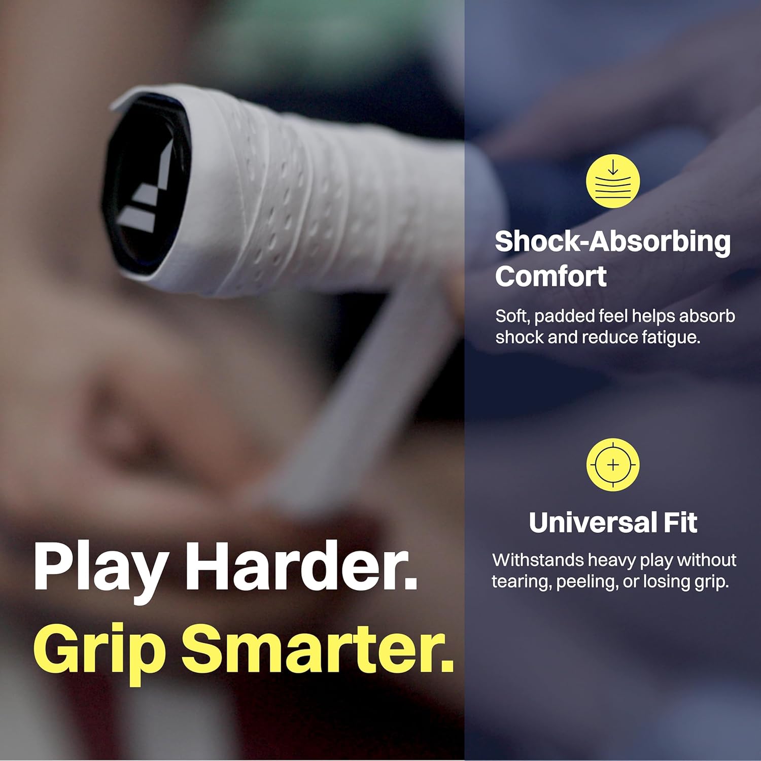 Zeroslip Universal Overgrips | Tennis Racket Grip | Suitable for Pickleball, Padel, Tennis, Badminton & Squash (Pack of 6)